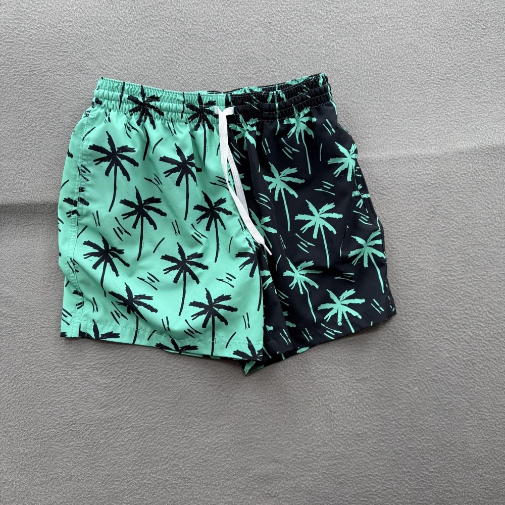Chubbies Swim Trunks Mens Medium Multicolor Tropical Palm 5.5 Inseam Lined